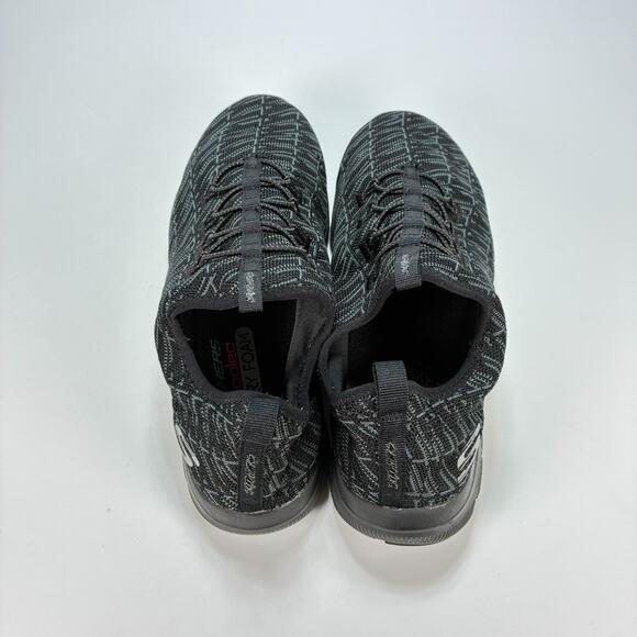 Skechers Flex Appeal 2.0 Black Slip on Dual Lite Running Shoes Women's Size 8.5 - Picture 6 of 11